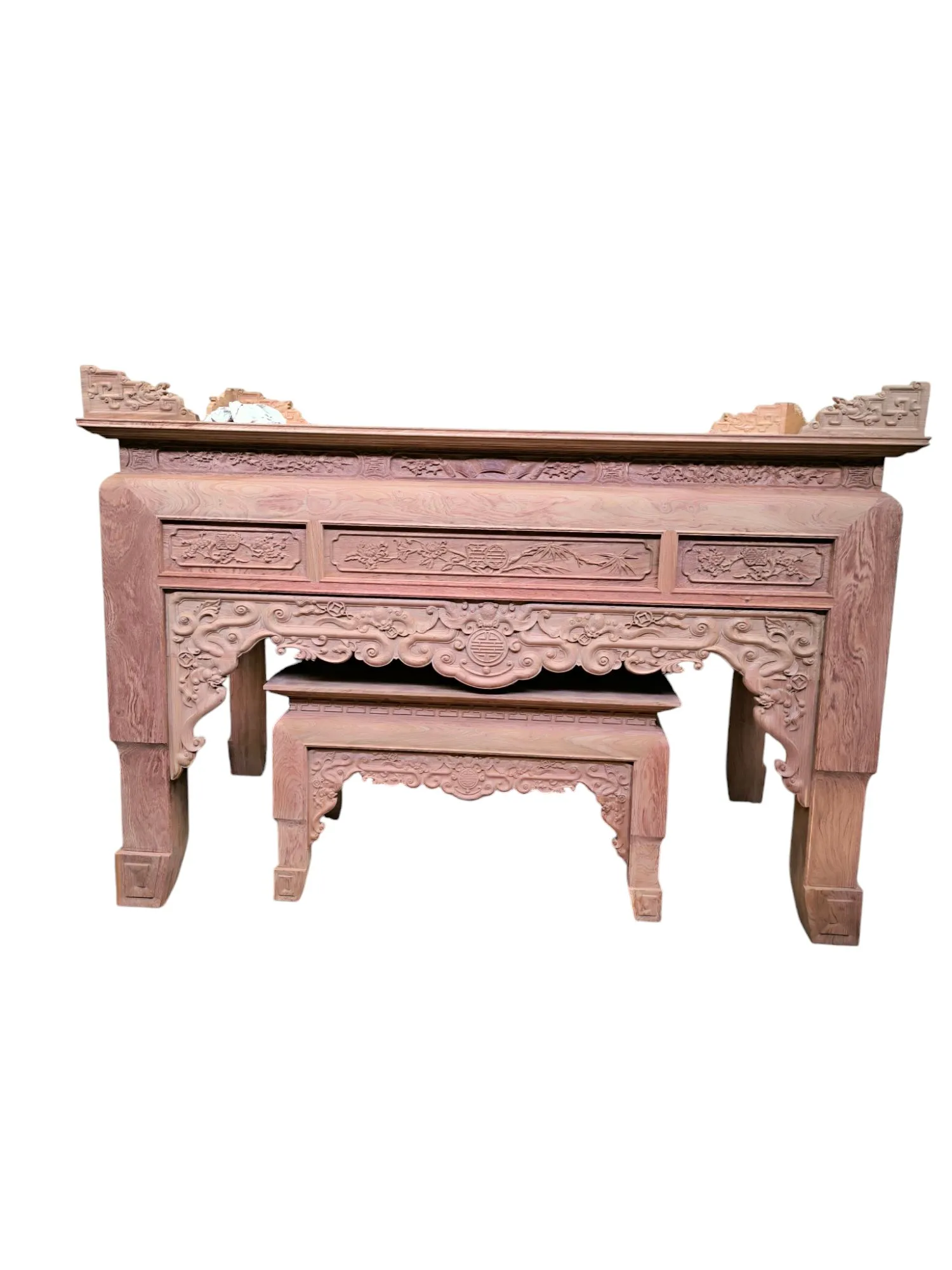 Bàn thờ Như Ý gỗ hương đá cao cấp